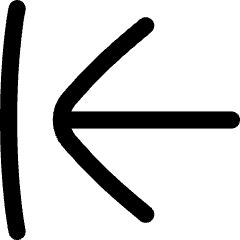 Line Arrow Move Left Large 1 Icon from Flex Line Set