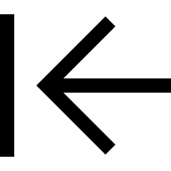 Line Arrow Move Left Large 1 Icon from Sharp Line Set