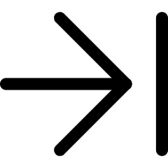 Line Arrow Move Right Large 1 Icon from Core Line Set