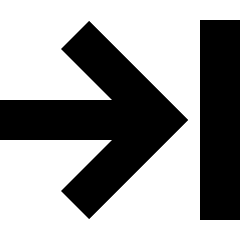 Line Arrow Move Right Large 1 Icon from Sharp Solid Set