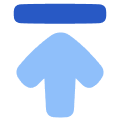 Line Arrow Move Up Large 1 Icon from Plump Flat Set