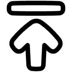 Line Arrow Move Up Large 1 Icon from Plump Line Set