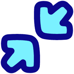 Line Arrow Shrink Diagonal Large 1 Icon from Plump Pop Set