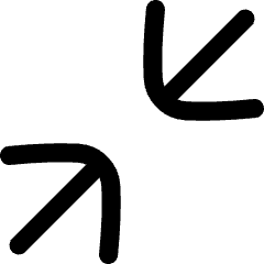 Line Arrow Shrink Diagonal Large 1 Icon from Flex Line Set
