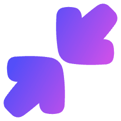 Line Arrow Shrink Diagonal Large 1 Icon from Plump Gradient Set