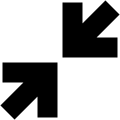 Line Arrow Shrink Diagonal Large 1 Icon from Sharp Solid Set