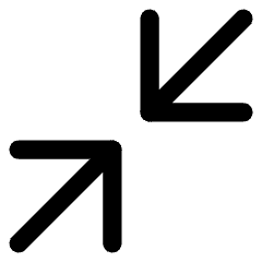 Line Arrow Shrink Diagonal Large 1 Icon from Core Line Set