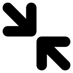 Line Arrow Shrink Diagonal Large 2 Icon from Core Solid Set