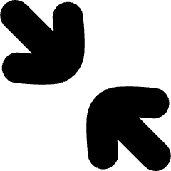 Line Arrow Shrink Diagonal Large 2 Icon from Flex Solid Set