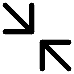 Line Arrow Shrink Diagonal Large 2 Icon from Core Line Set