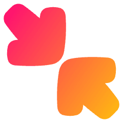 Line Arrow Shrink Diagonal Large 2 Icon from Plump Gradient Set