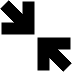 Line Arrow Shrink Diagonal Large 2 Icon from Sharp Solid Set