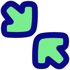 Line Arrow Shrink Diagonal Large 2 Icon from Plump Pop Set