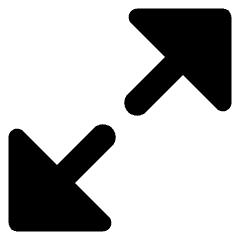 Triangle Arrow Expand Diagonal Large 1 Icon from Core Remix Set