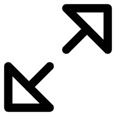 Triangle Arrow Expand Diagonal Large 1 Icon from Core Line Set