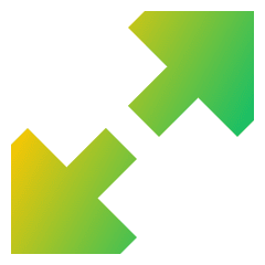 Triangle Arrow Expand Diagonal Large 1 Icon from Sharp Gradient Set