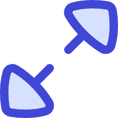 Triangle Arrow Expand Diagonal Large 1 Icon from Flex Duo Set