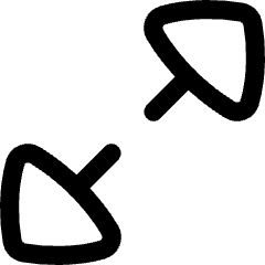 Triangle Arrow Expand Diagonal Large 1 Icon from Flex Line Set
