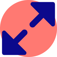 Triangle Arrow Expand Diagonal Large 1 Icon from Core Pop Set