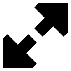 Triangle Arrow Expand Diagonal Large 1 Icon from Sharp Solid Set