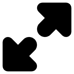 Triangle Arrow Expand Diagonal Large 1 Icon from Core Solid Set