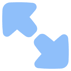 Triangle Arrow Expand Diagonal Large 2 Icon from Plump Flat Set