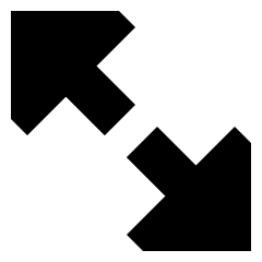 Triangle Arrow Expand Diagonal Large 2 Icon from Sharp Solid Set