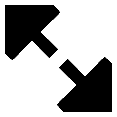 Triangle Arrow Expand Diagonal Large 2 Icon from Sharp Remix Set