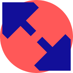 Triangle Arrow Expand Diagonal Large 2 Icon from Sharp Pop Set