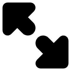 Triangle Arrow Expand Diagonal Large 2 Icon from Core Solid Set