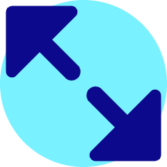 Triangle Arrow Expand Diagonal Large 2 Icon from Core Pop Set