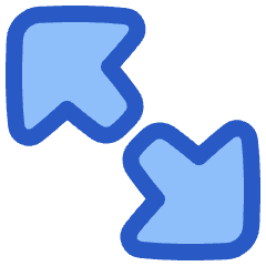 Triangle Arrow Expand Diagonal Large 2 Icon from Plump Duo Set