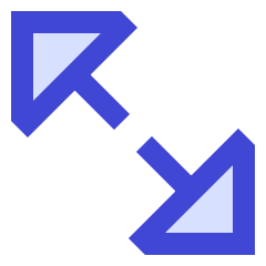 Triangle Arrow Expand Diagonal Large 2 Icon from Sharp Duo Set