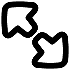 Triangle Arrow Expand Diagonal Large 2 Icon from Plump Remix Set