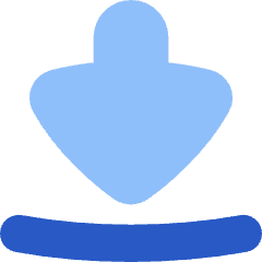 Triangle Arrow Move Down Large 1 Icon from Flex Flat Set