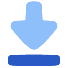 Triangle Arrow Move Down Large 1 Icon from Plump Flat Set