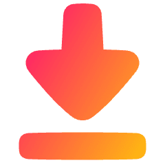 Triangle Arrow Move Down Large 1 Icon from Plump Gradient Set