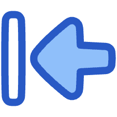 Triangle Arrow Move Left Large 1 Icon from Plump Duo Set