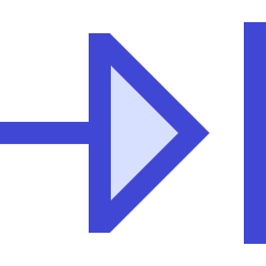 Triangle Arrow Move Right Large 1 Icon from Sharp Duo Set