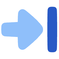 Triangle Arrow Move Right Large 1 Icon from Plump Flat Set