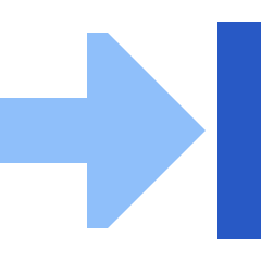 Triangle Arrow Move Right Large 1 Icon from Sharp Flat Set