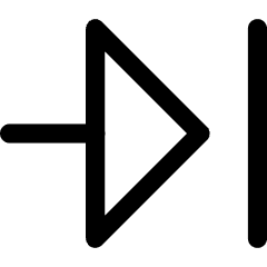 Triangle Arrow Move Right Large 1 Icon from Core Line Set