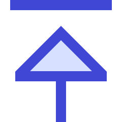Triangle Arrow Move Up Large 1 Icon from Sharp Duo Set