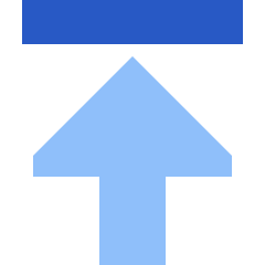 Triangle Arrow Move Up Large 1 Icon from Sharp Flat Set