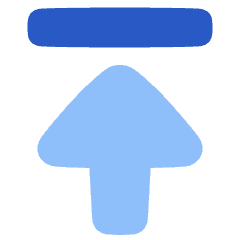 Triangle Arrow Move Up Large 1 Icon from Plump Flat Set