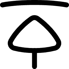 Triangle Arrow Move Up Large 1 Icon from Flex Line Set