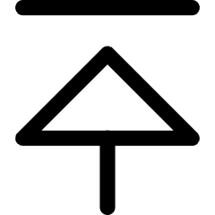 Triangle Arrow Move Up Large 1 Icon from Core Line Set