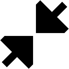 Triangle Arrow Shrink Diagonal Large 1 Icon from Sharp Remix Set