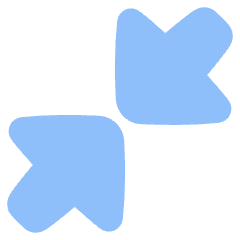 Triangle Arrow Shrink Diagonal Large 1 Icon from Plump Flat Set