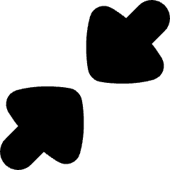 Triangle Arrow Shrink Diagonal Large 1 Icon from Flex Solid Set